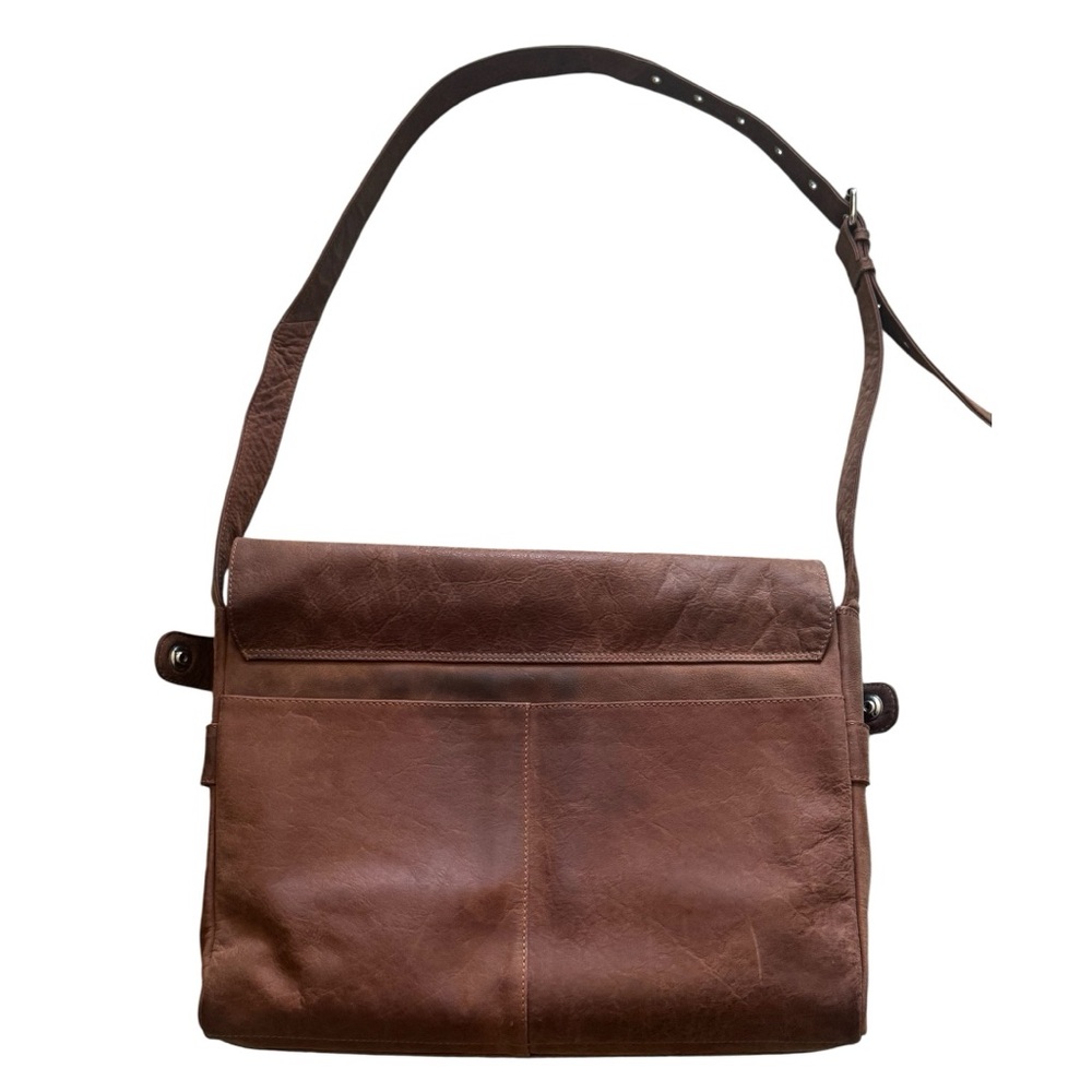Adrian Klis 2482 Leather Messenger Bag - Picture 6 of 11